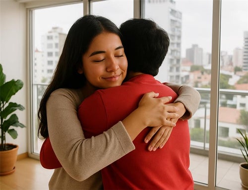 Abrazo 2 personas
